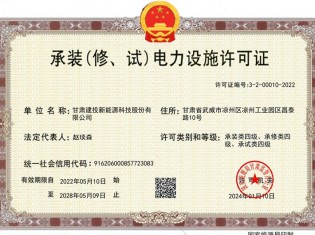 承裝（修、試）電力設施許可證